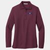 Ladies Silk Touch™ Long Sleeve Polo Thumbnail